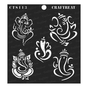 CrafTreat 6"x6" Stencil - Ganeshas
