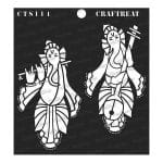 CrafTreat 6"x6" Stencil - Musical Ganesha 1