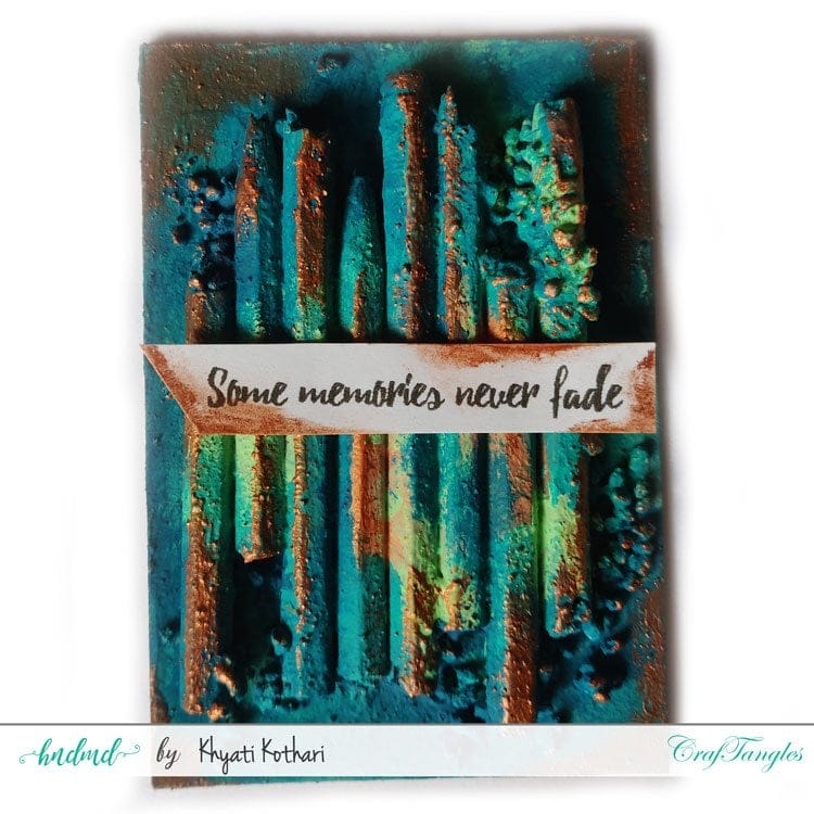 CrafTangles Patina Effect Texture Paste - Mint Green (60 ml) IMG 20180813 134457 IMG_20180813_134457