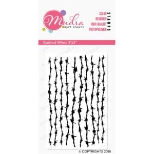 Mudra Craft Stamps - Barbed Wire