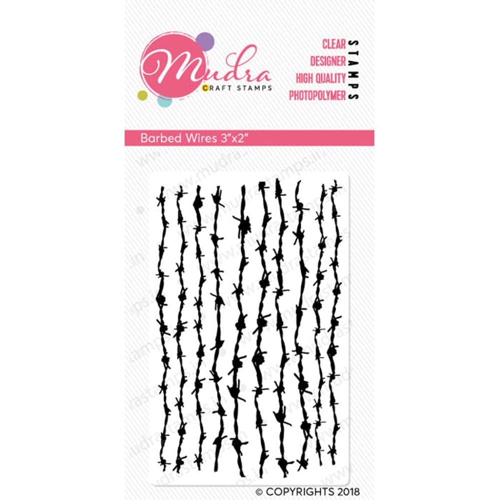 Mudra Craft Stamps - Barbed Wire Mudra craft stamp barbed wire Mudra Craft Stamps - Barbed Wire