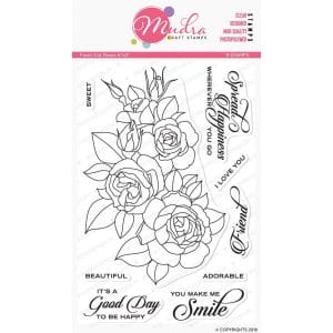 Mudra Craft Stamps - Fresh Cut Roses