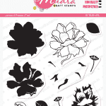 Mudra Craft Stamps - Layered Peony
