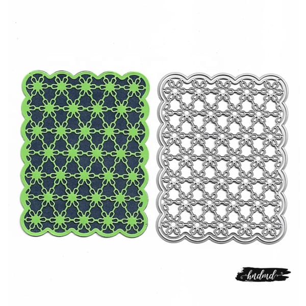 Steel Background Dies - Ornate Grid