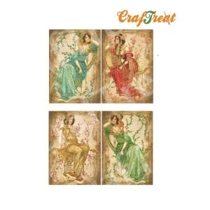 CrafTreat Decoupage Paper - Pretty Ladies