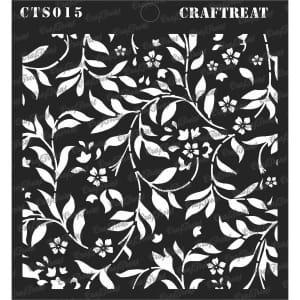 CrafTreat Flourish Background Stencil