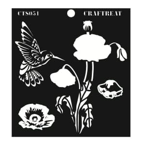 CrafTreat Layered Stencil - Poppy