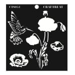 CrafTreat Layered Stencil - Poppy