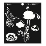 CrafTreat Layered Stencil - Poppy