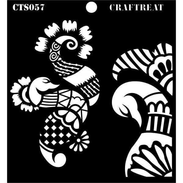 CrafTreat 6"x6" Stencil - Henna craftreat stencil henna CrafTreat 6"x6" Stencil - Henna
