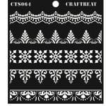 CrafTreat 6"x6" Stencil - Ornate Borders
