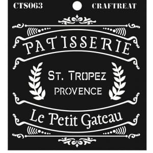 CrafTreat 6"x6" Stencil - Pattisserie