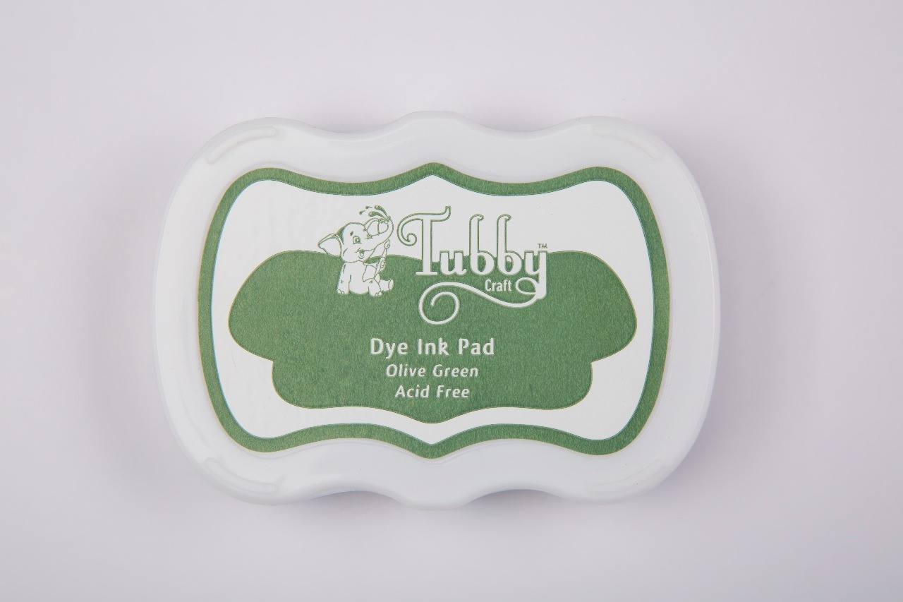 Tubby Craft Dye Ink Pad - Olive Green tubby crafT inkpads olive green Tubby Craft Dye Ink Pad - Olive Green
