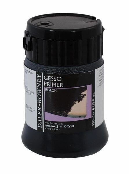 Daler-Rowney Gesso Primer - Black (250 ml) 0010188 daler rowney artists black gesso primer 250ml Daler-Rowney Gesso Primer - Black (250 ml)