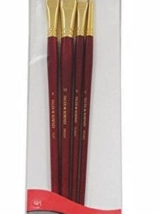Daler Rowney Simply Bristle White Long Handled Brush Set of 4