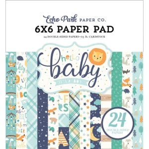 Echo Park Double-Sided Paper Pad 6"X6" 24/Pkg - Hello Baby - Its a Boy