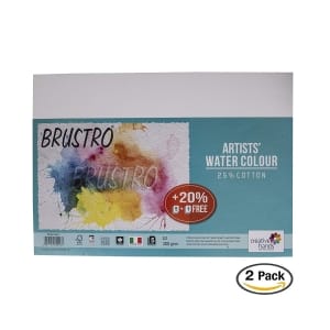 Brustro Artists Watercolour Paper (25% Cotton) - 300 gsm - A3