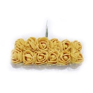 Foam Roses - Dark Yellow (Set of 24 roses)
