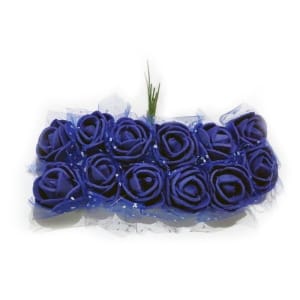 Foam Roses - Dark Blue (Set of 24 roses)