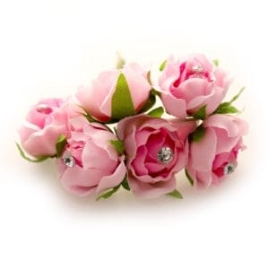Fabric Flowers - Baby Pink (Set of 6 roses)