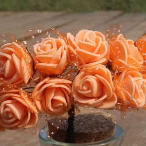 Foam Roses - Orange (Set of 24 roses)