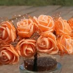 Foam Roses - Orange (Set of 24 roses)