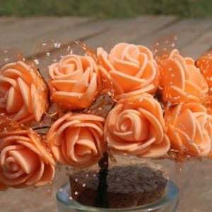 Foam Roses - Orange (Set of 24 roses)