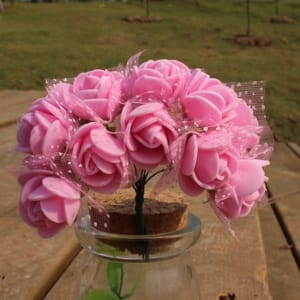 Foam Roses - Bright Pink (Set of 24 roses)