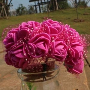 Foam Roses - Dark Pink (Set of 24 roses)