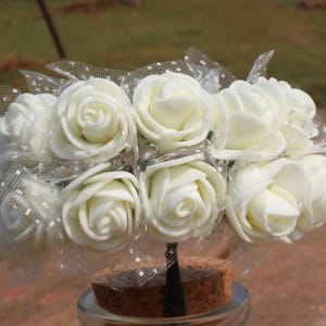 Foam Roses - Ivory (Set of 24 roses)