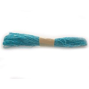Golden double colored Paper Twine - Bright Blue (10 mts)