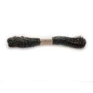 Golden double colored Paper Twine - Black (10 mts)