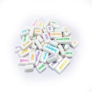 Coloured Word Tiles (Pack of 50 tiles) (CAWT-292)