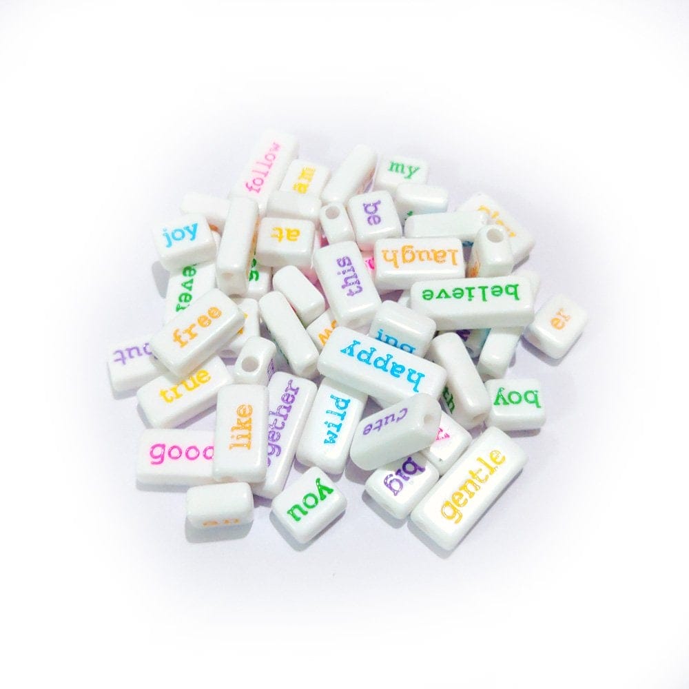 Coloured Word Tiles (Pack of 50 tiles) (CAWT-292) CAWT 292 word tiles Coloured Word Tiles (Pack of 50 tiles) (CAWT-292)