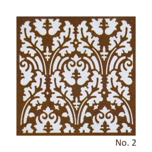 Stencil - Floral Design 1 (8 by 8 inch)