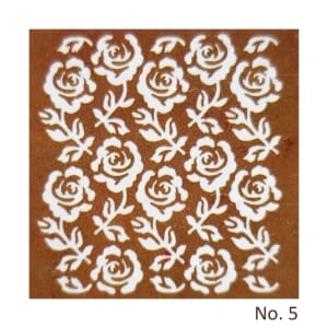 Stencil - Floral Design 2 (8 by 8 inch)