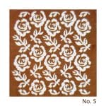 Stencil - Floral Design 2 (8 by 8 inch)