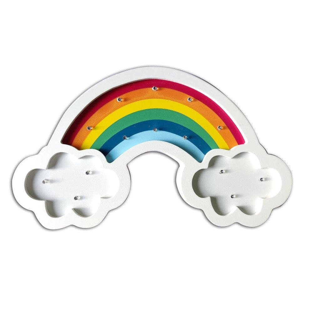 Wooden Marquee Lights - Rainbow with Clouds CHML 05 marquee lights rainbow Wooden Marquee Lights - Rainbow with Clouds