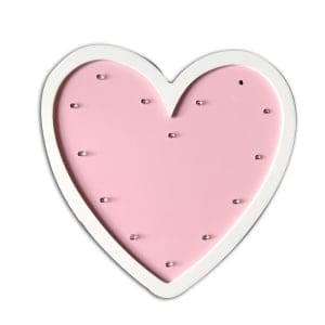 Wooden Marquee Lights - Heart