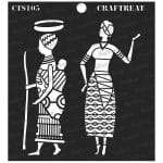 CrafTreat 6"x6" Stencil - Tribal Errands