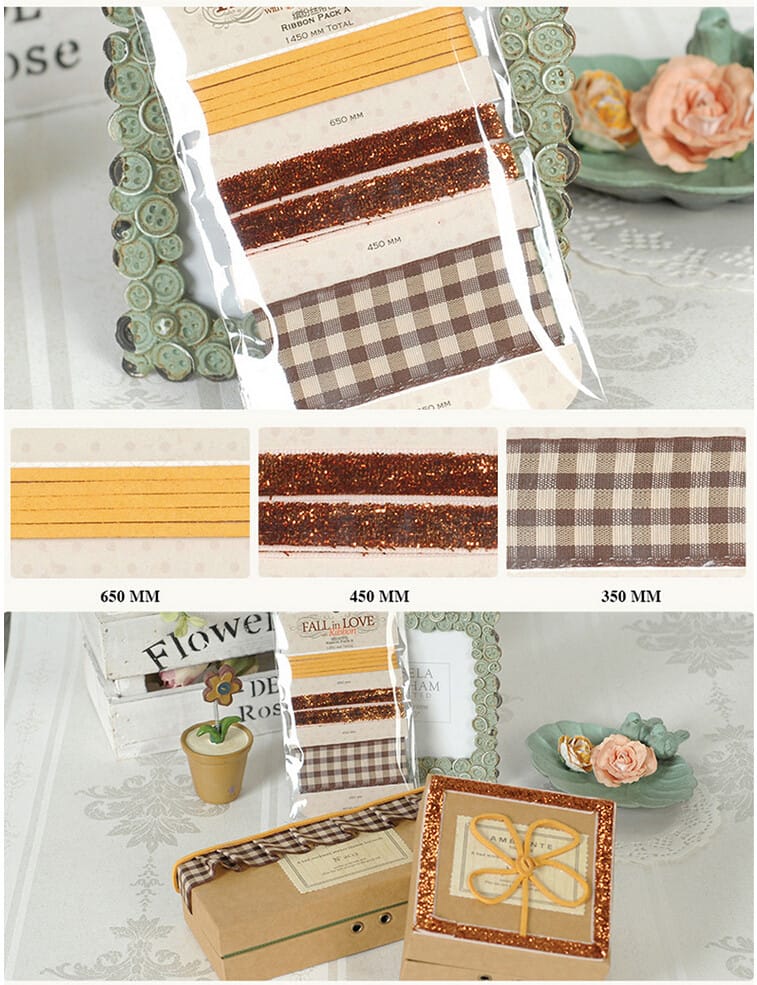 Enogreeting Fall in Love with Ribbon - Design 1