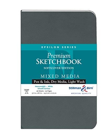 Stillman And Birn Potrait Softcover Sketchbook (5.5 by 8.5 inches) (Epsilon Series)