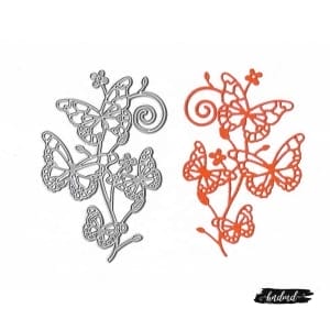 Steel Dies - Flourish with Butterflies (XY413)