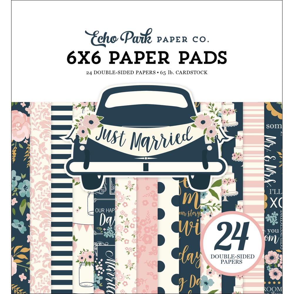 EchoPark paper pad - Just Married (6by6 inch)