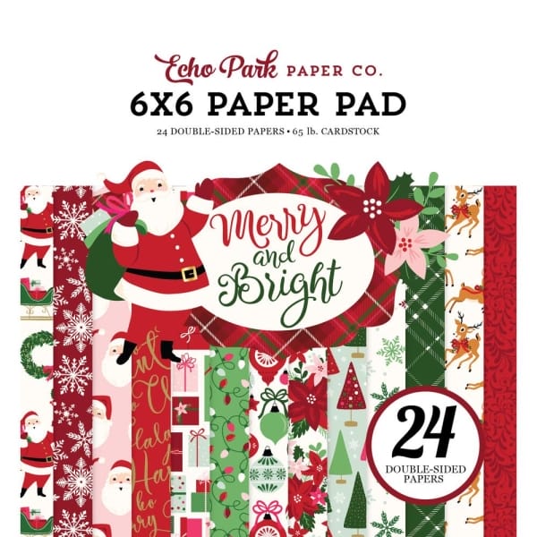 EchoPark paper pad - Merry and Bright (6by6 inch)