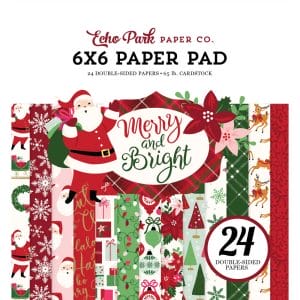 EchoPark paper pad - Merry and Bright (6by6 inch)