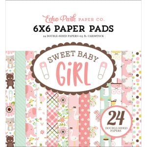 EchoPark paper pad - Sweet Baby Girl (6by6 inch)