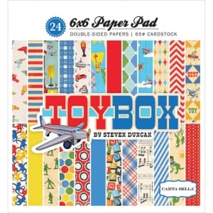 CartaBella paper pad - Toy Box (6by6 inch)