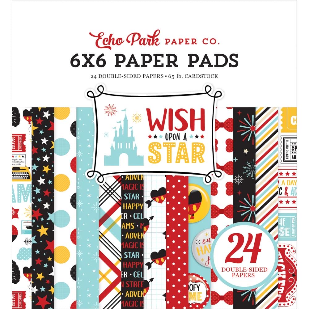 EchoPark paper pad - Wish upon a Star (6by6 inch) echo park 6by6 paper wish upon star WST150023 EchoPark paper pad - Wish upon a Star (6by6 inch)