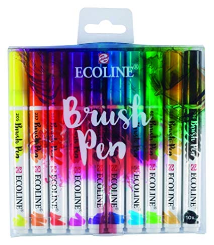 Ecoline Brush Pen (Set of 10) ecoline brush pens set of 10 Set1 Ecoline Brush Pen (Set of 10)